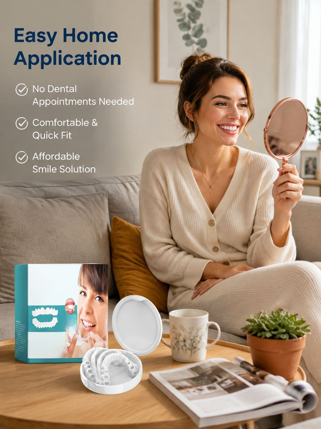 Secure fit dentures suitable for all mouth types