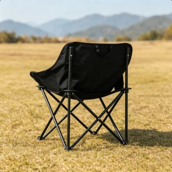 Outdoor moon chair with spacious comfortable seat