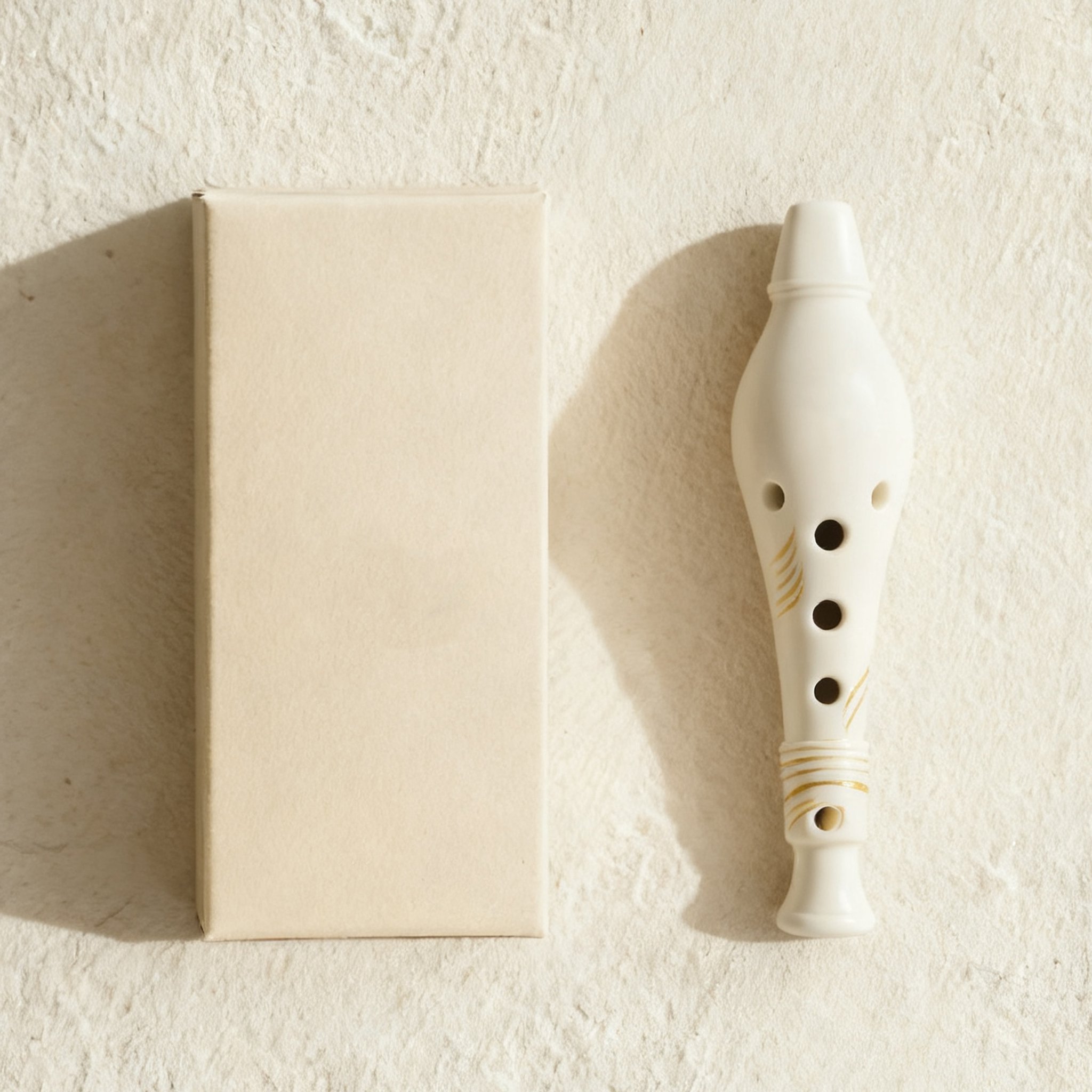 실크처럼 부드러운 도자기 플루트 전체 모습