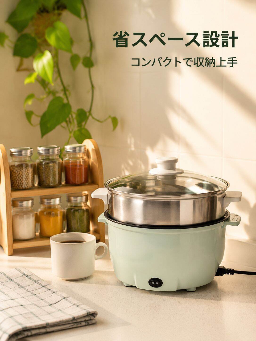 二層多機能一体型鍋