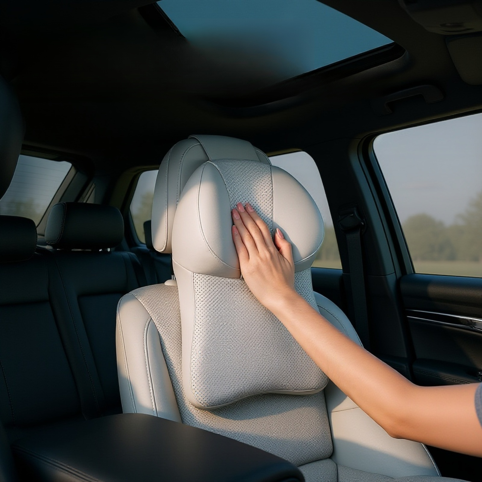 Car headrest memory foam