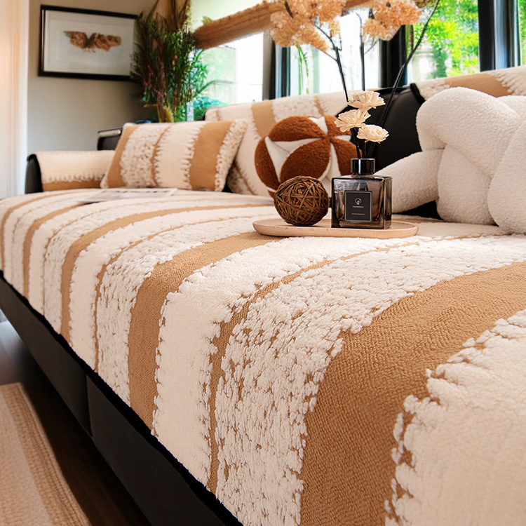 면 융 소재 소파 쿠션 커버 상세 사진