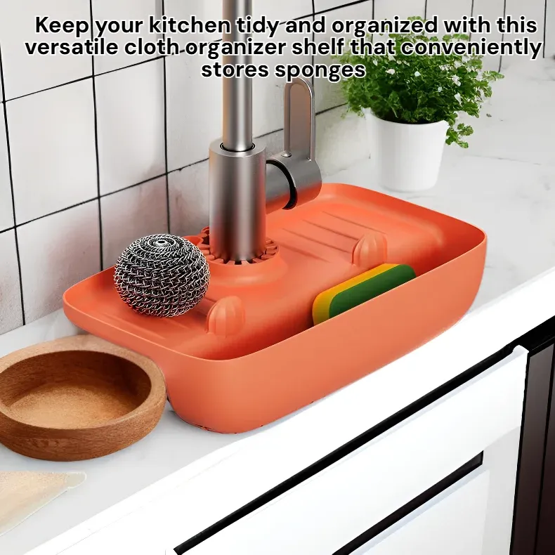 Multi-functional Kitchen Sink Cloth Organizer Shelf