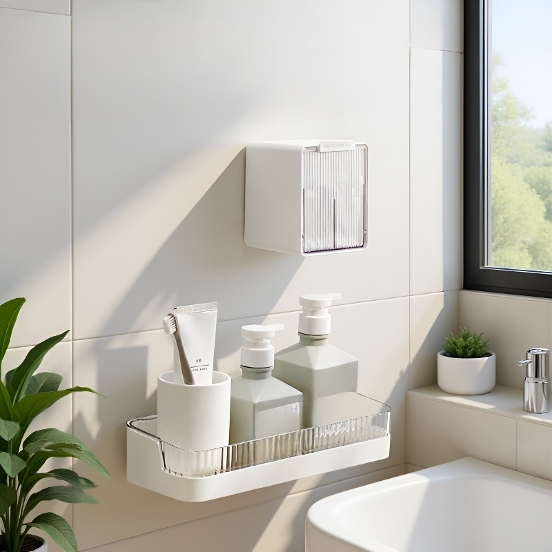 Étagère de rangement murale sans perçage pour lavabo, support de rangement pour salle de bain