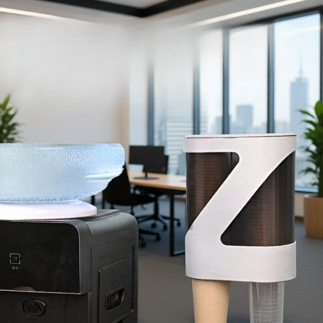 Praktisches Aufbewahrungsregal für Wasserbecher in der Küche