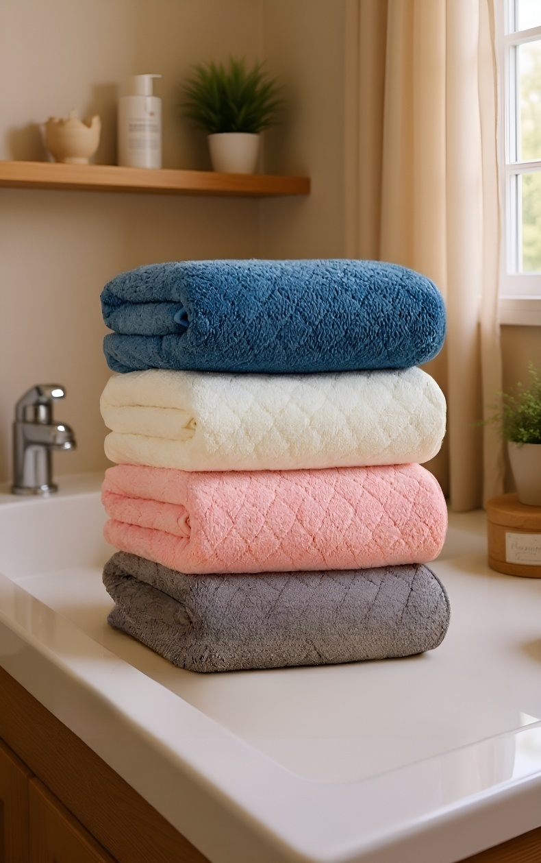 세련된 디자인의 두꺼운 타월