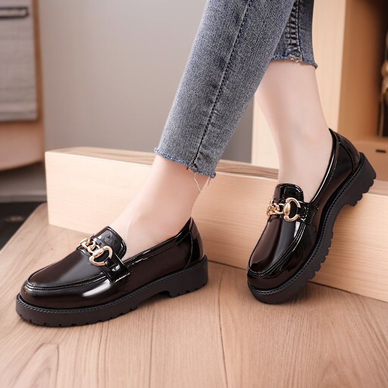 春秋用レディースイギリススタイル靴