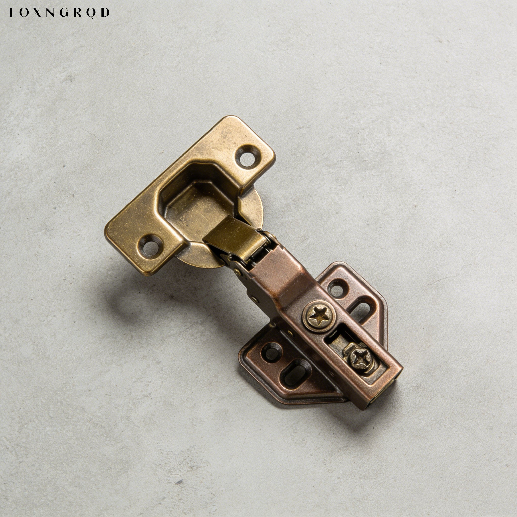 Detalle del mecanismo hidráulico de bisagra sin orificios