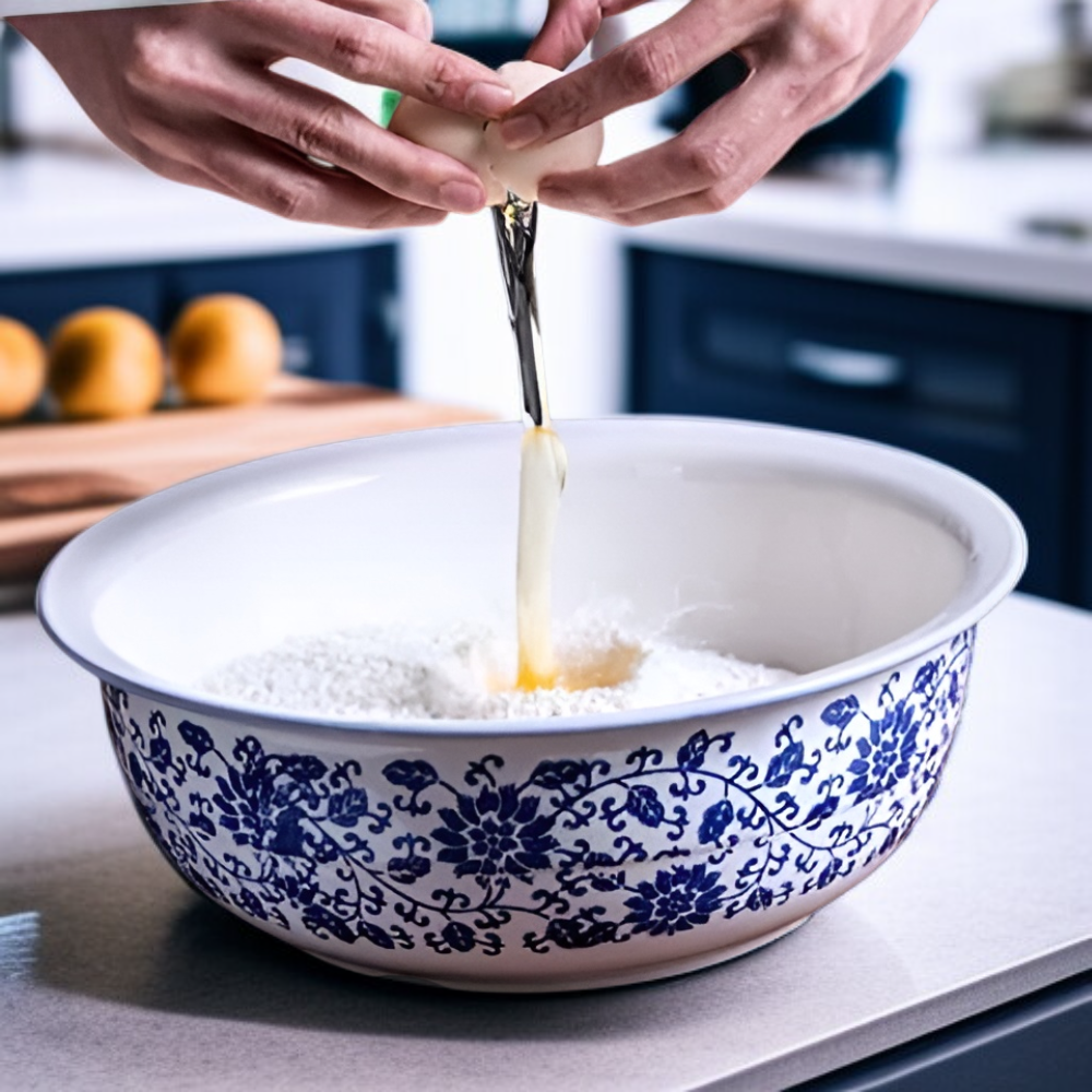 Family Ceramic Mixing Bowl (Large) for Bread Dough