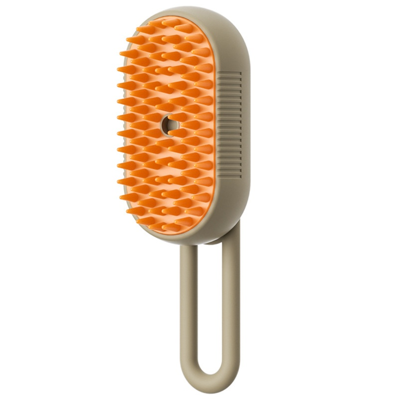 Brosse de massage pour le bain et l'élimination des poils de chat et de chien