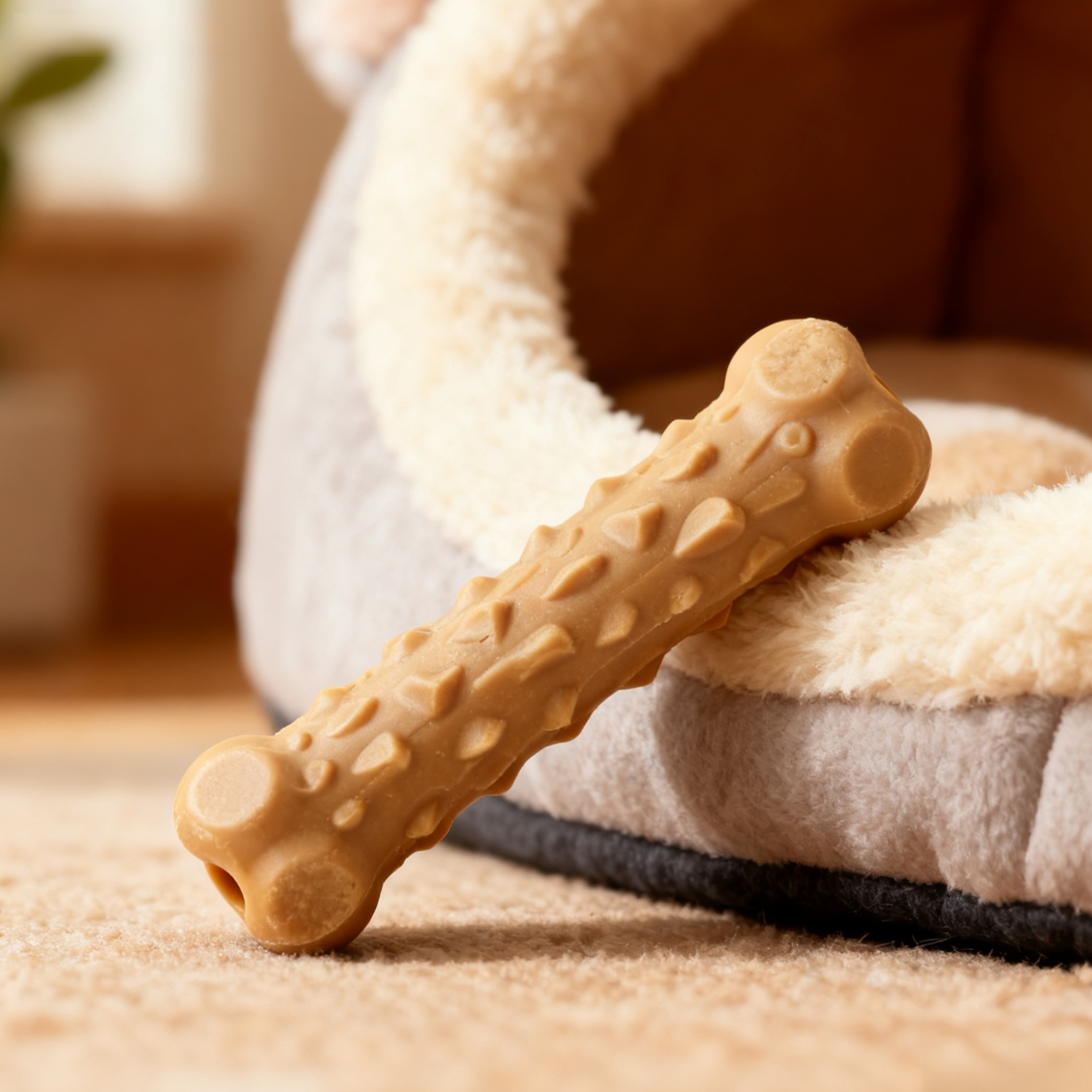 반려동물 고무 씹는 뼈 세트 이미지