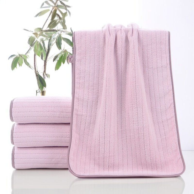 코랄 잔 가느다란 타월