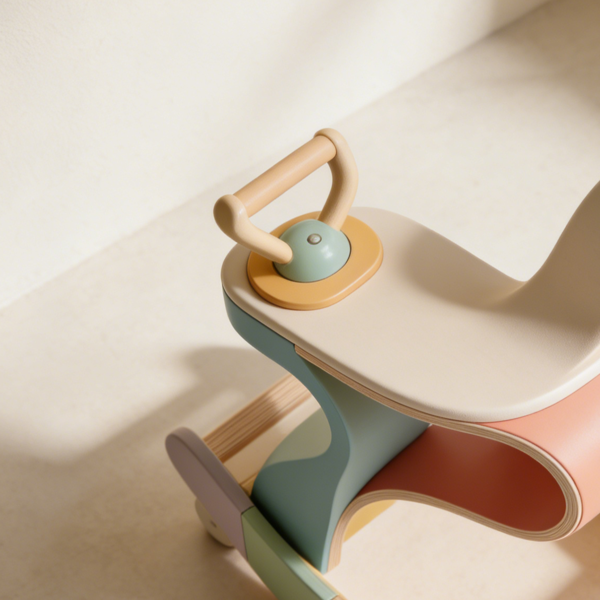 原木搖馬造型椅全景展示