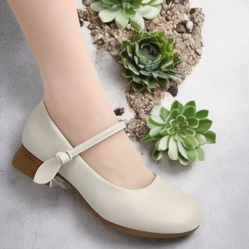 春と秋の柔らかい革のソフトソールシングルシューズレディースレザーシューズ2025新しいマザーシューズ快適なジェーンシューズ浅い口メリージェーンシューズ
