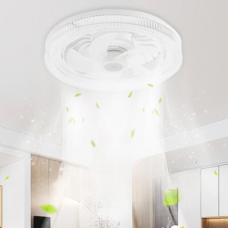 Universal ceiling mounted crystal fan light
