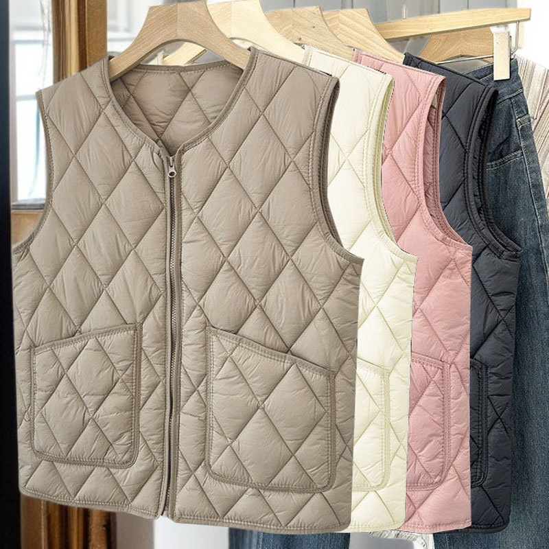 Women's lightweight down cotton vest