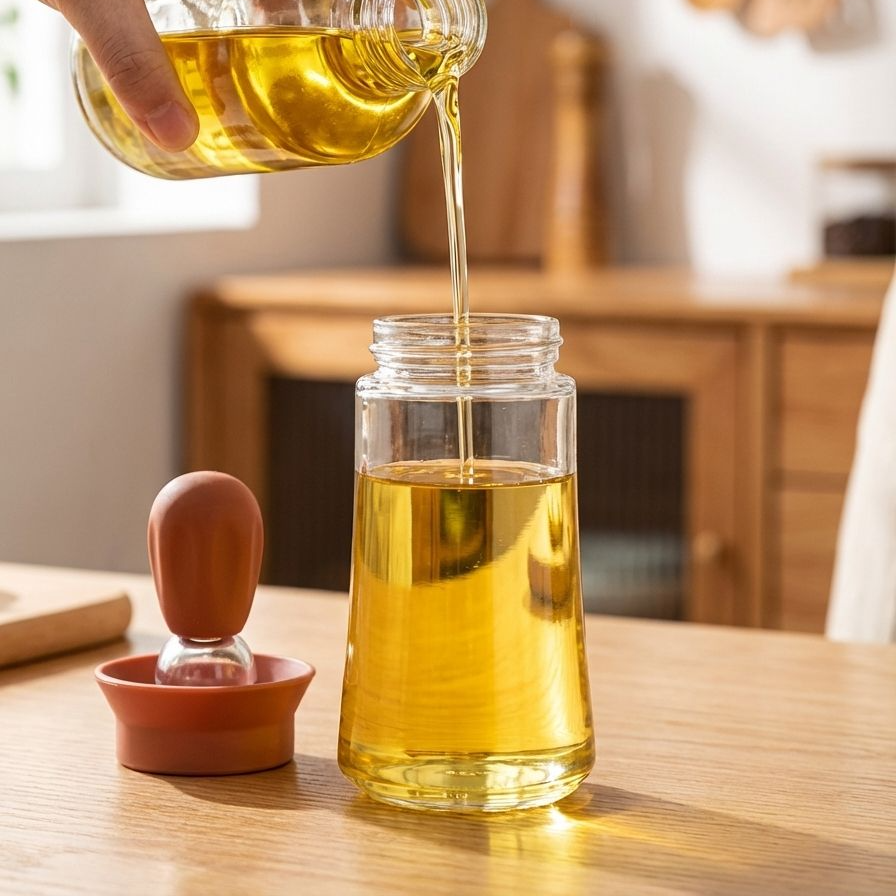 キッチンでのオイルディスペンサー活用シーン