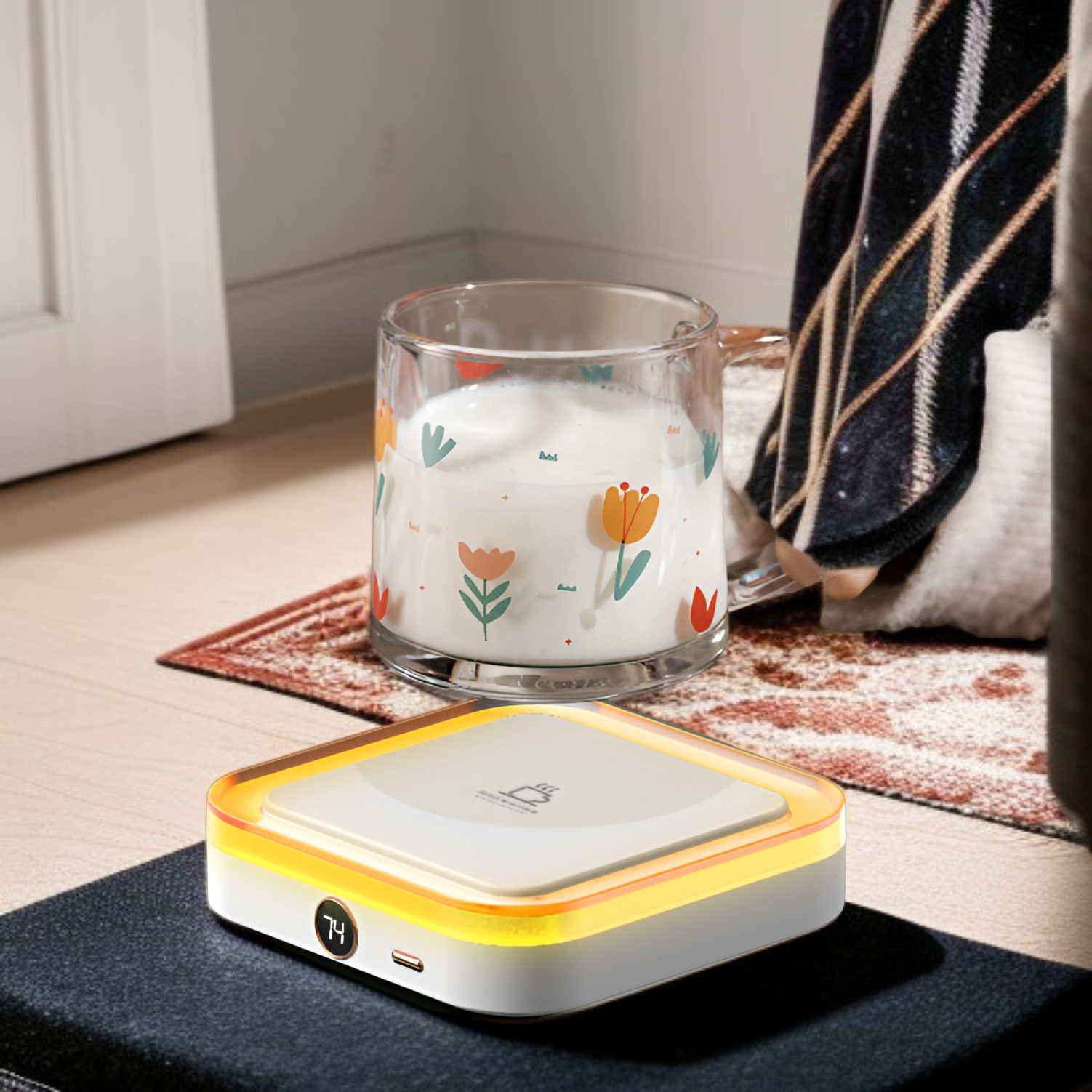 Calentador de tazas multifuncional para varias bebidas, recomendado como regalo de Navidad