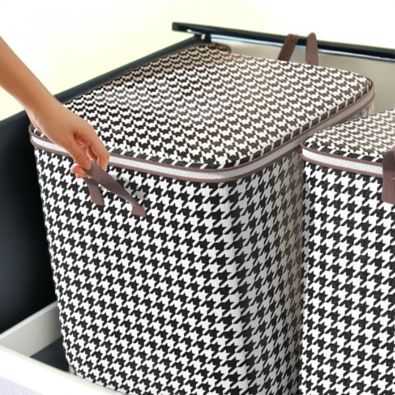 Waterproof organizer storing comforters and blankets