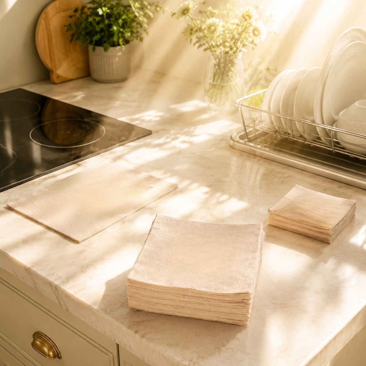 Loofah Plant Fiber Dishcloths, Easy to Clean
