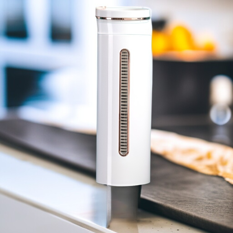 Kompaktowy dozownik na jednorazowe kubki, uchwyt ścienny na kubki