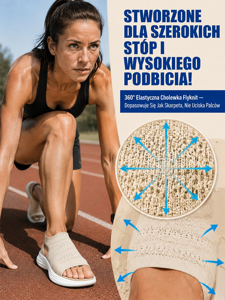 Buty flyknit z elastyczną, miękką podeszwą – antypoślizgowe i amortyzujące