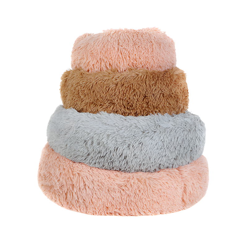 Soft plush pet bed
