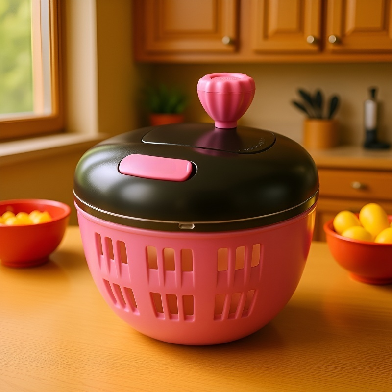 Ręczna wirówka do mycia warzyw, owoców i sałatek