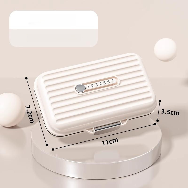 Weekly 7-Day Pill Dispenser, Portable Three-Meals Sealed Travel Pill Box
