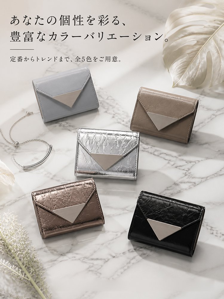 【上質本革】ミニマルデザインレディースミニ財布 