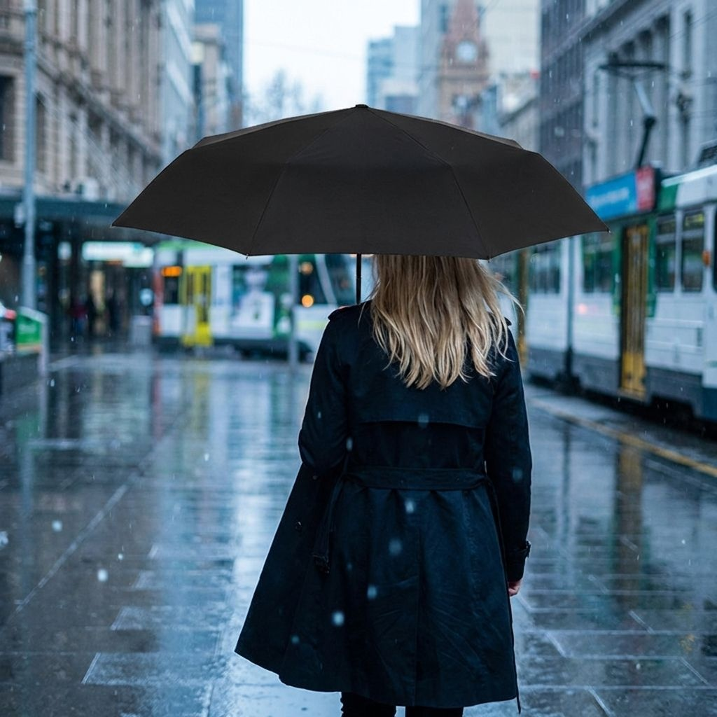 超軽量ブラックビニール製日傘