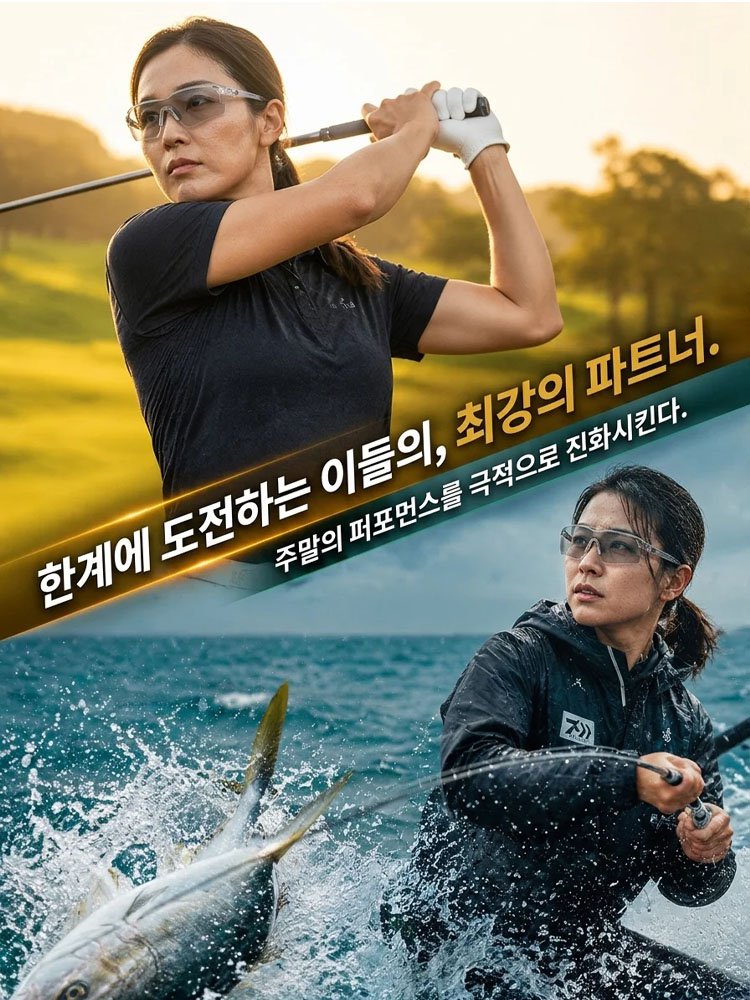 【골프·낚시 필수템】자동 변색 스포츠 방풍 고글