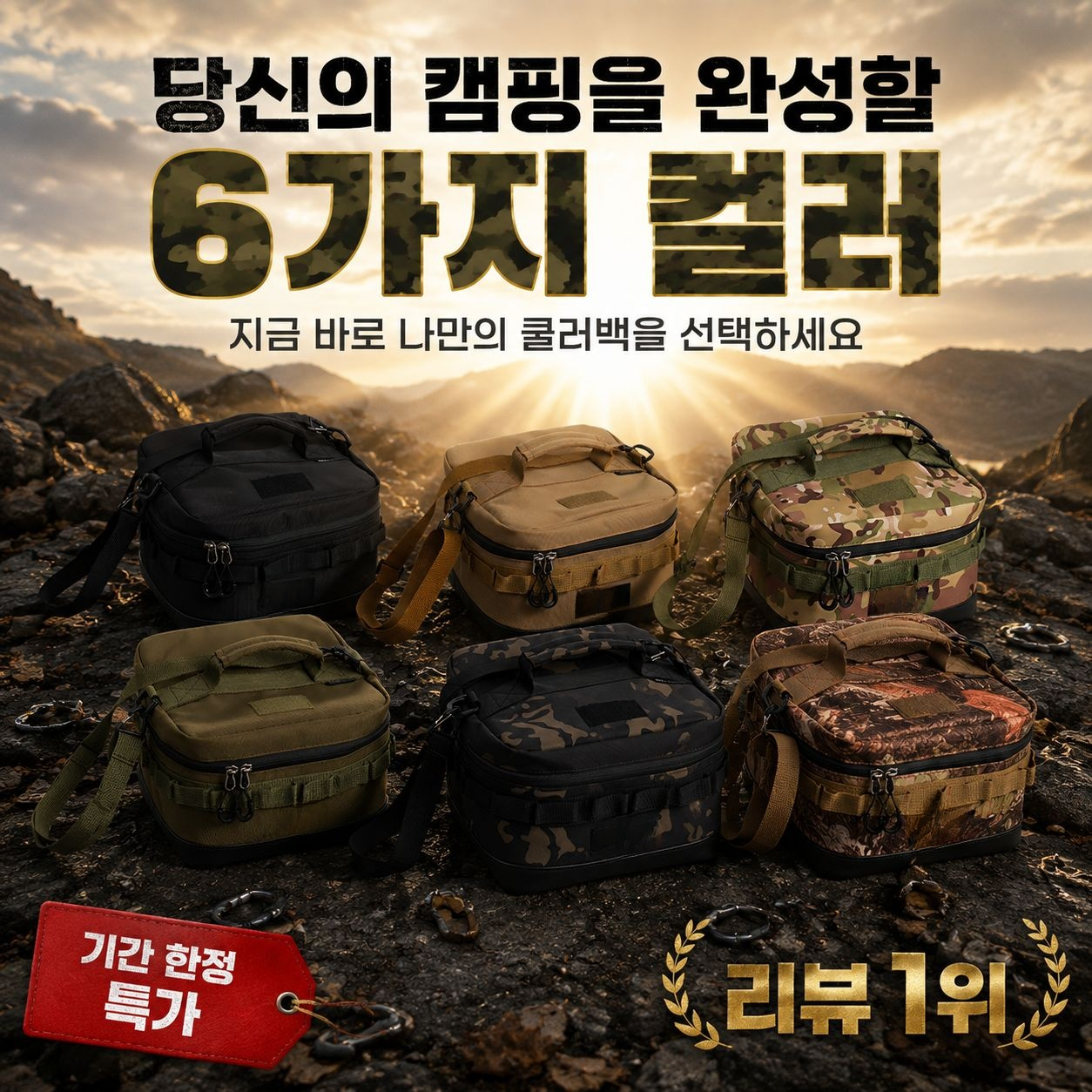 휴대용 손잡이 옥스포드 피크닉백 보냉·보온 겸용
