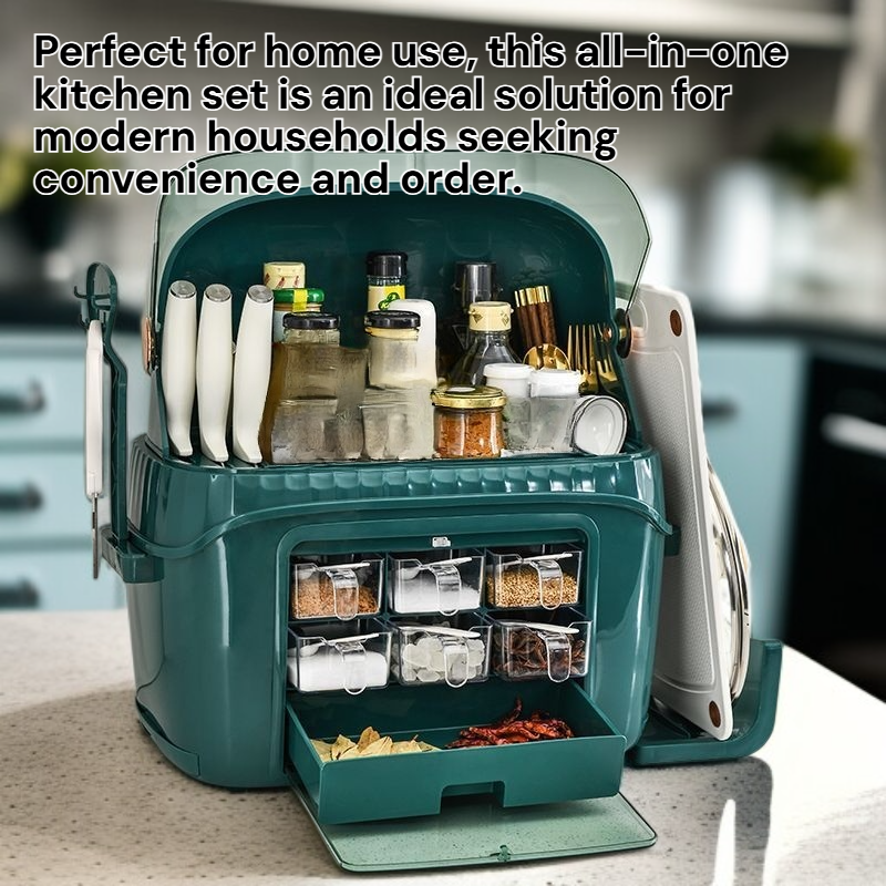 Dust-proof Spice Jar Storage Organizer Set