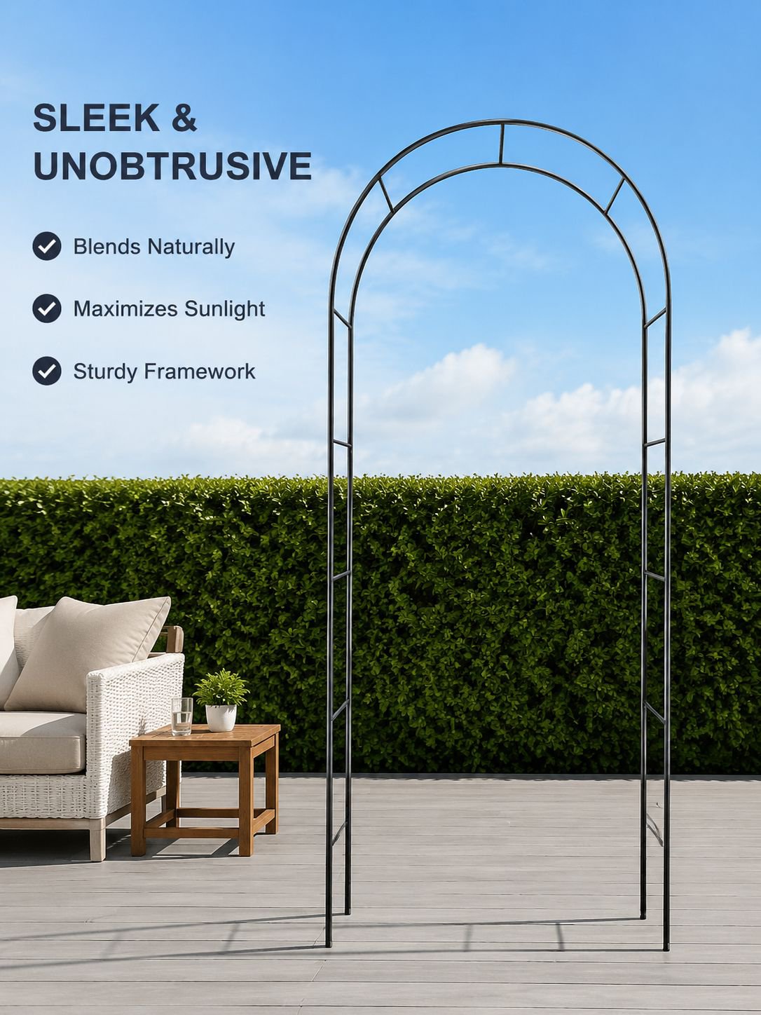 Climbing Support Poles for Roses and Grapes
