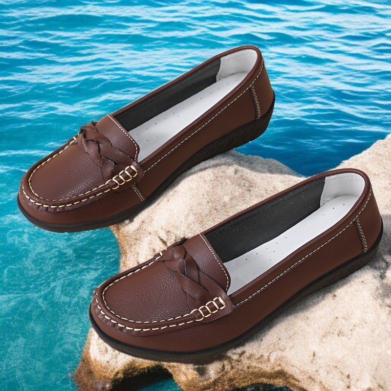 2024年春秋新作 ナースシューズ カジュアル フラットヒール レディース シングルシューズ トッズシューズ ママシューズ 牛革ソール