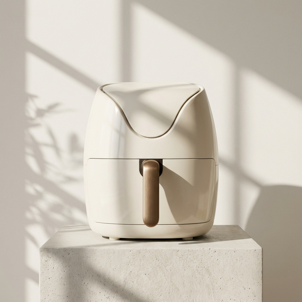 대용량 바스켓이 있는 에어프라이어 내부