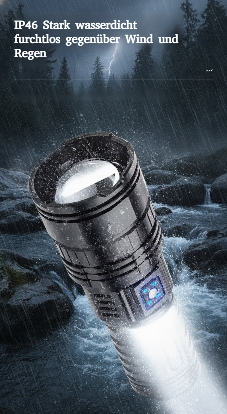 Wasserdichte Taschenlampe mit langlebiger Bauweise