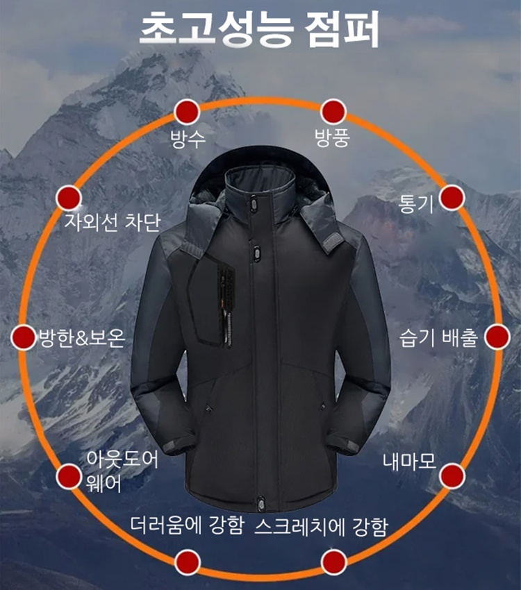 남녀공용 후드 바람막이 점퍼