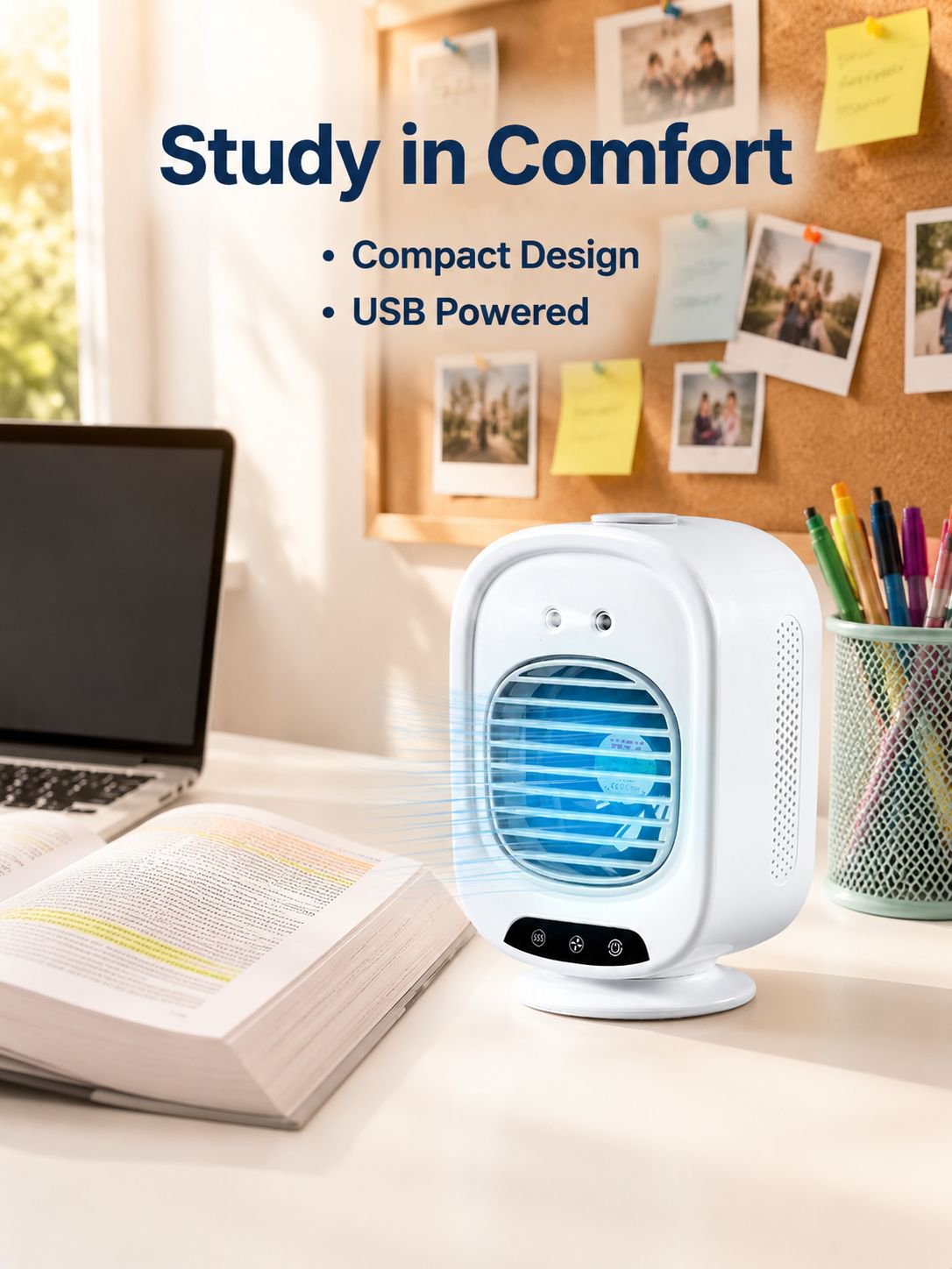 Desktop USB Mini Portable Air Conditioner Fan