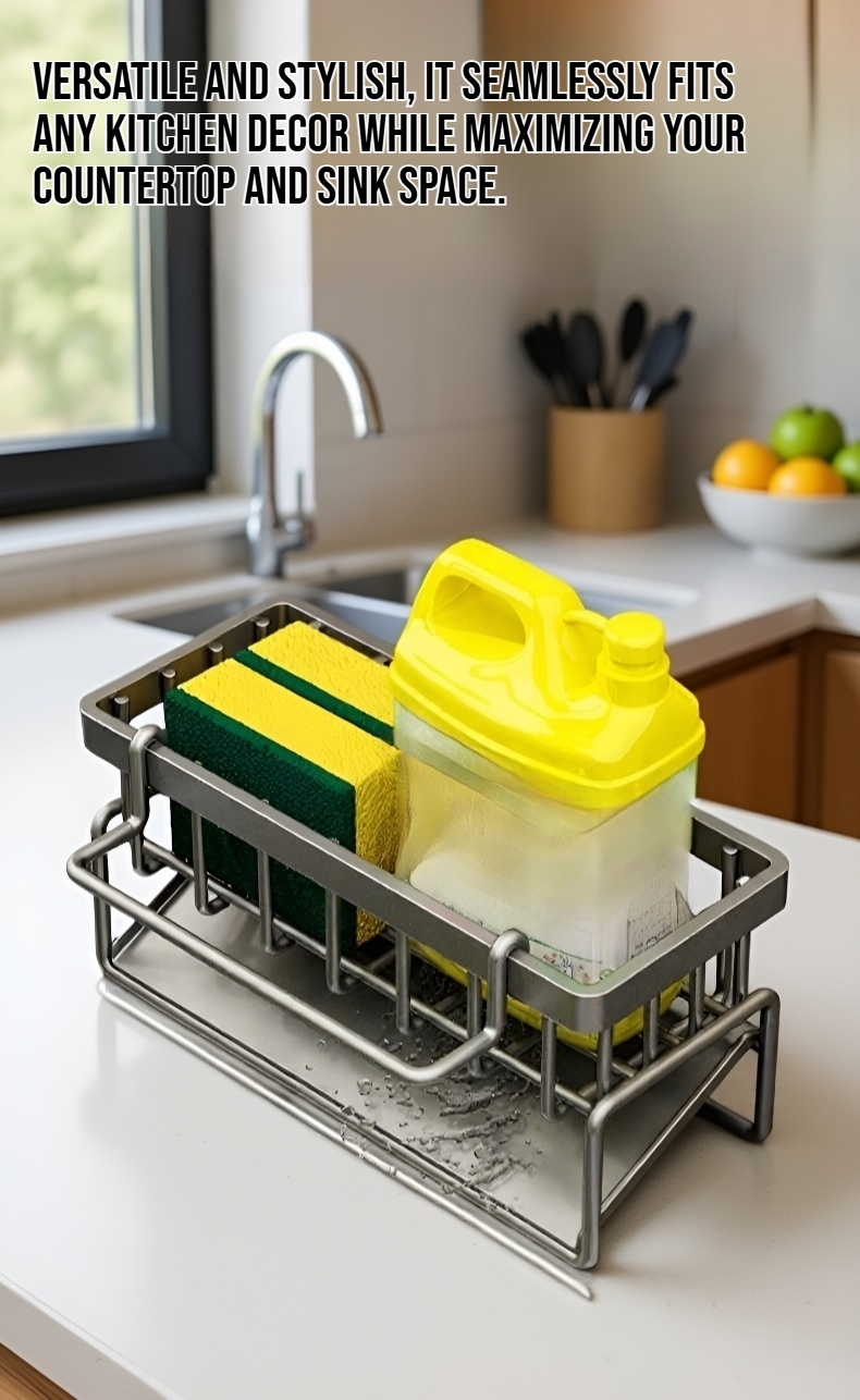 Durable kitchen organizer for steel wool and sponges