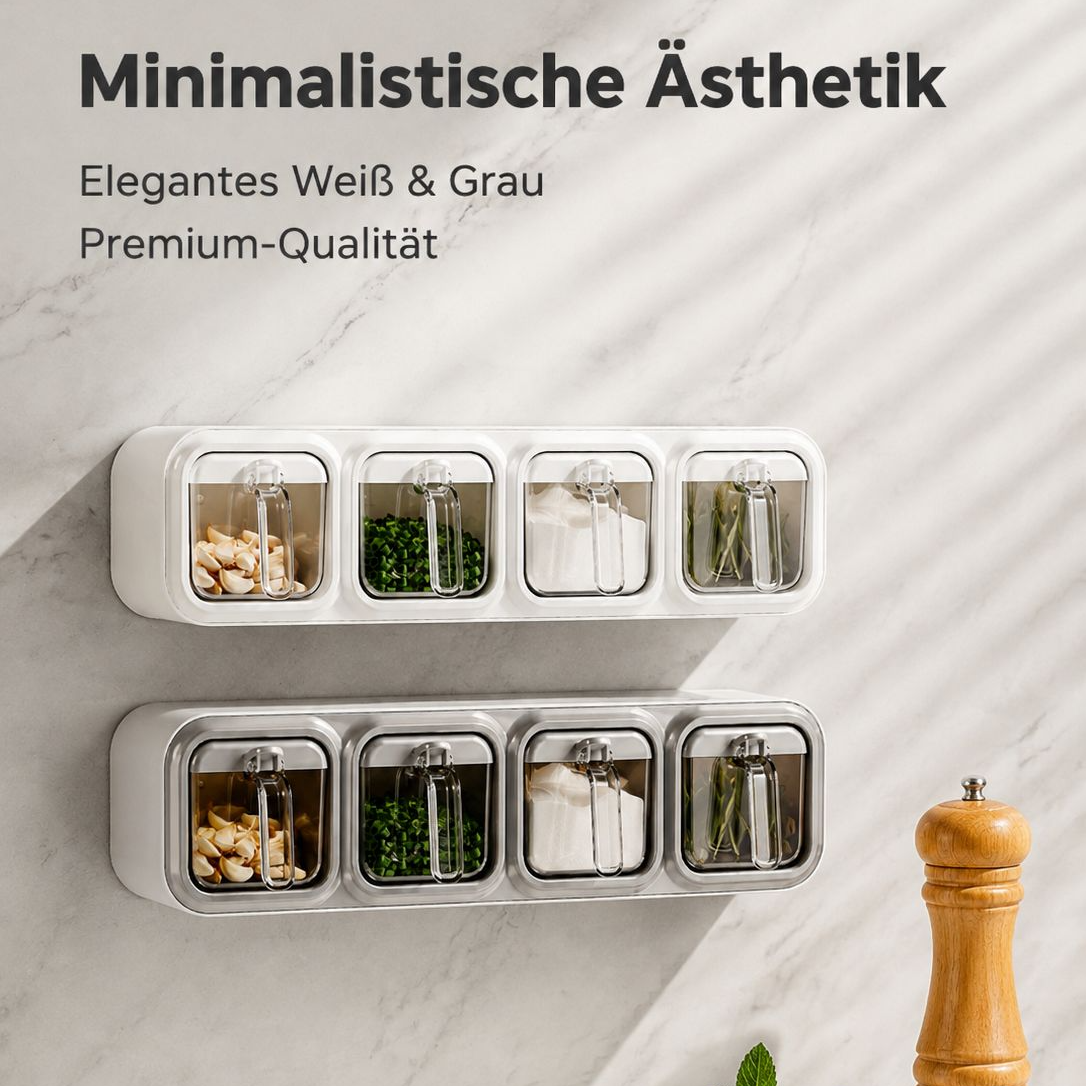 Multifunktionale Aufbewahrungsbox für Salz und Gewürze