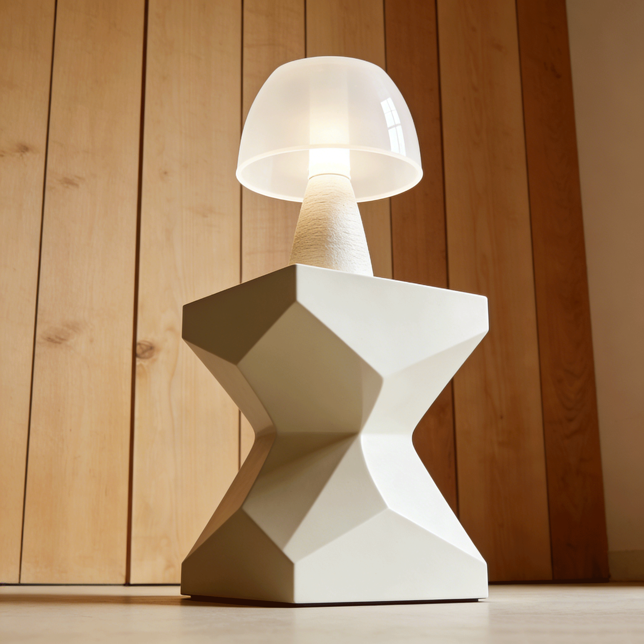 Luz de noche estilo hongo