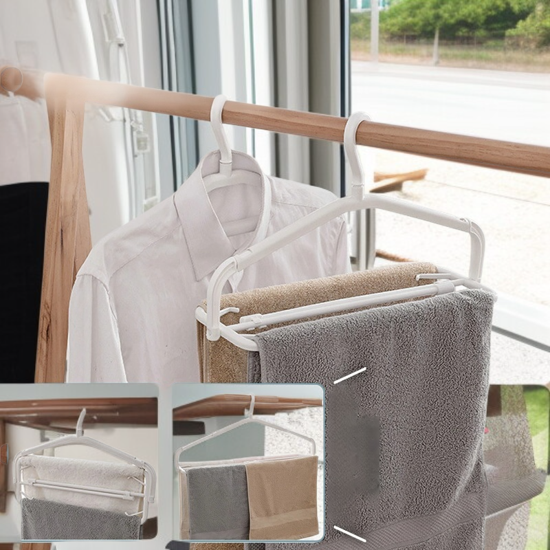가정용 신축 건조대 미끄럼 방지 접이식 옷걸이 베란다 수건걸이 건조대 바람막이 건조대