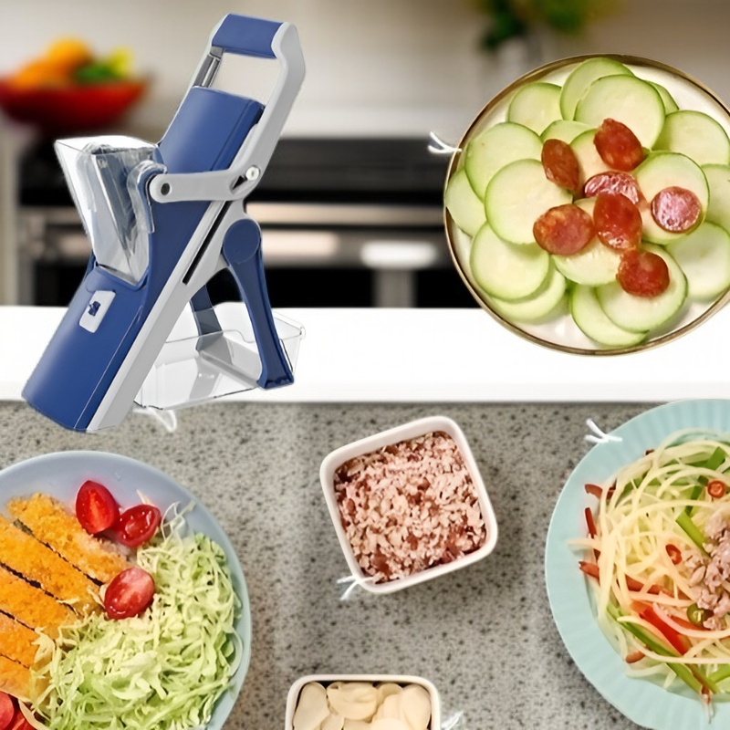 Multifunctional vegetable cutter for kitchen, manual potato grater