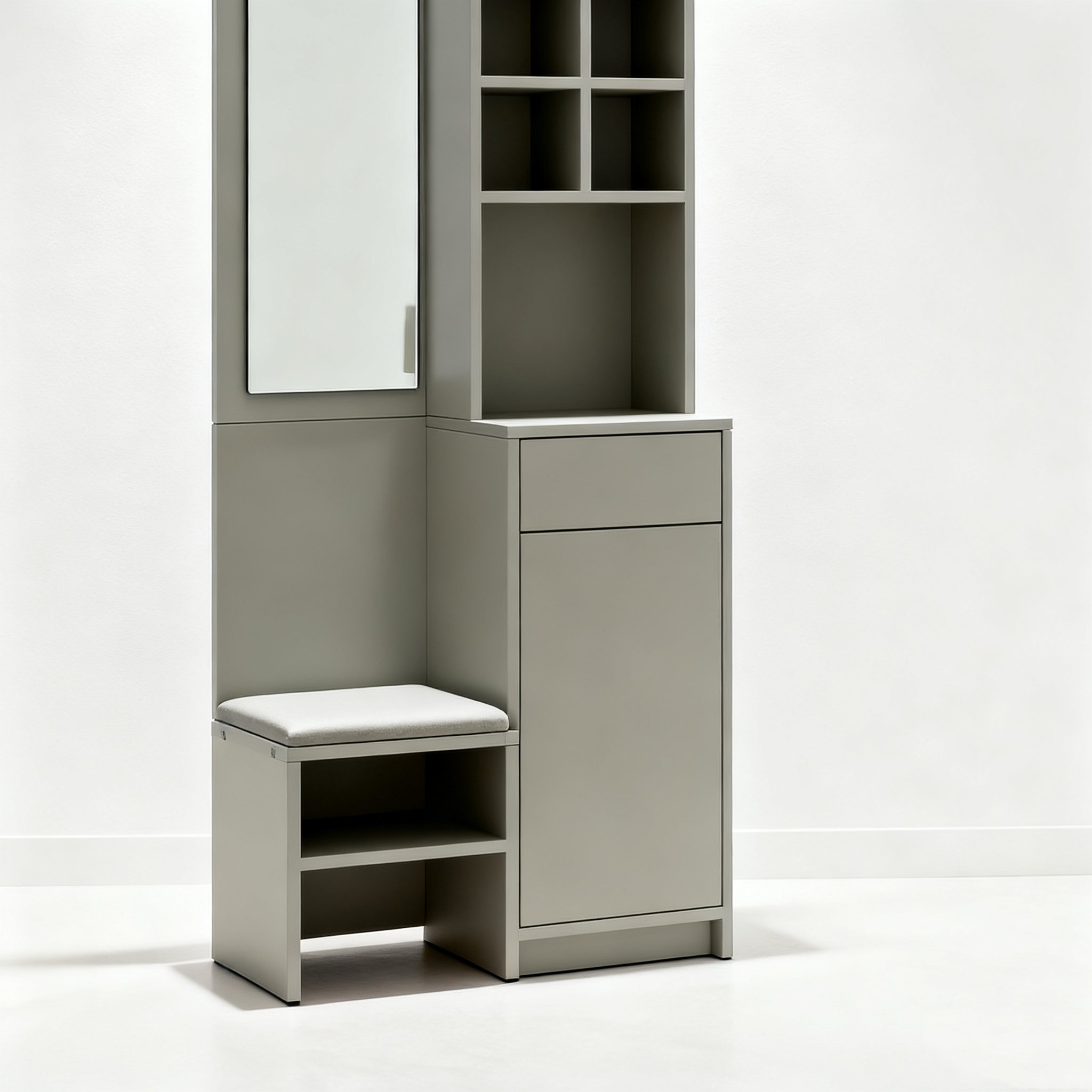 ตู้เก็บรองเท้าและของใช้ในบ้านแบบรวม สำหรับทางเข้าบ้าน