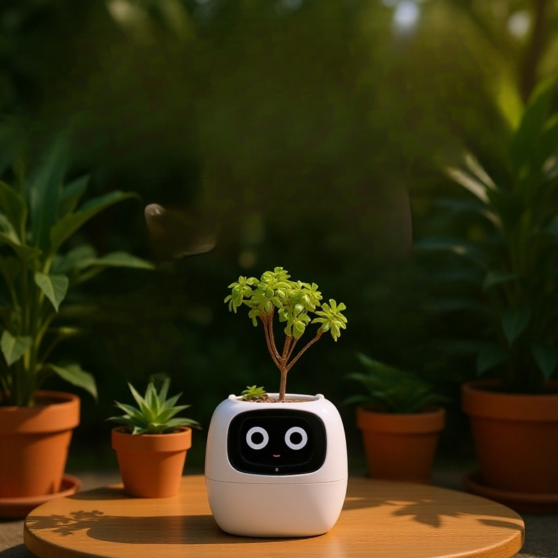 Intelligenter Roboter-Blumentopf Elektronisches Haustier Kreative Blumenvase