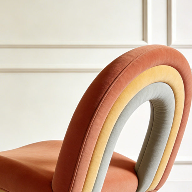 모던한 디자인의 1인용 의자 거실 인테리어