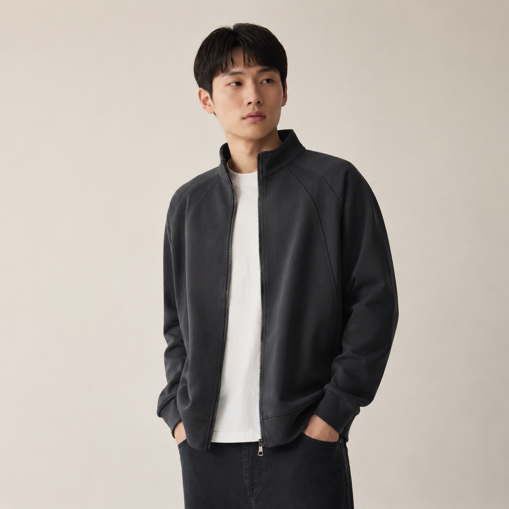 신상 남성 집업 스탠드넥 스포츠 맨투맨 자켓