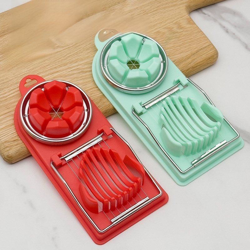 2 in 1 계란 및 송화단 커터, 주방 다용도 도구